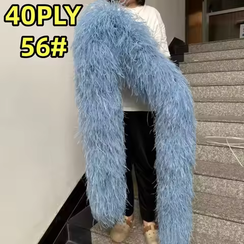 2 Meters 40ply Natural Ostrich Feather Boa White Black Ostrich Feather Wedding Party Clothing Dress 