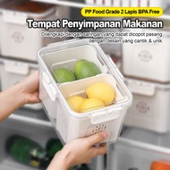 Kotak Penyimpanan Makanan Premium / Kotak Penyimpanan Makanan Copot Pasang Dengan 1 Sekat & 2 Sekat