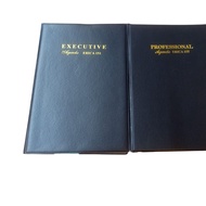 (1 pcs) Thick erica agenda book with black leather cover