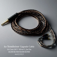 for Sennheiser IE900 IE600 IE300 IE200 16 core HiFi Upgrade Cable OCC Silver Plated 2.5/3.5/4.4 Bala