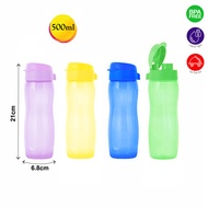 Tupperware Slim Eco Water Bottle Flip Top Cap 500ml