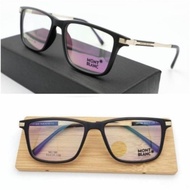 PROMO!!! frame kacamata pria mont blanc mb 0195 ada perPaket lensa minus antiradiasi - KACAMATA LENS
