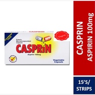 CASPRIN ASPIRIN 100mg tablet 15'S / STRIPS