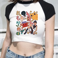 Omori crop top corset cropped y2k vintage  harajuku shoujo girl style Slim Fit Cute 2025 woman cloth