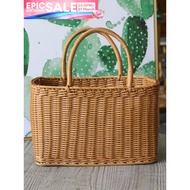 Vegetable Basket Basket Rattan Woven Props Outdoor Picnic Supplies Full Set Internet Celebrity Hand-