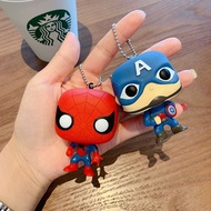 Funko POP Marvel Avengers Toys Captain America Iron Man Batman Spider man Action Figures Keychains Bag Pendant