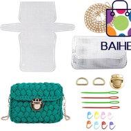 BAIHEE Bag Mesh Grid Set, Plastic White Knitting Plastic Mesh Kit, Bag Accessories Handmade Mesh Pla