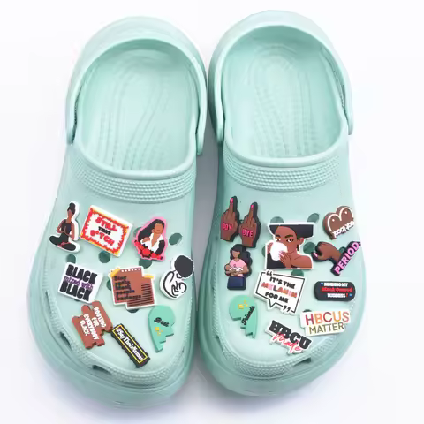 Shoes Charms PERIOD Best Friends Shoe Decoration Social Worker Black Girl Accessories Hope World Bir