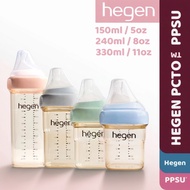 Hegen PCTO Feeding Bottle PPSU Nursing Bottle Teat puting susu nipple Hegen Botol 5OZ 8OZ 11OZ 赫根奶嘴奶
