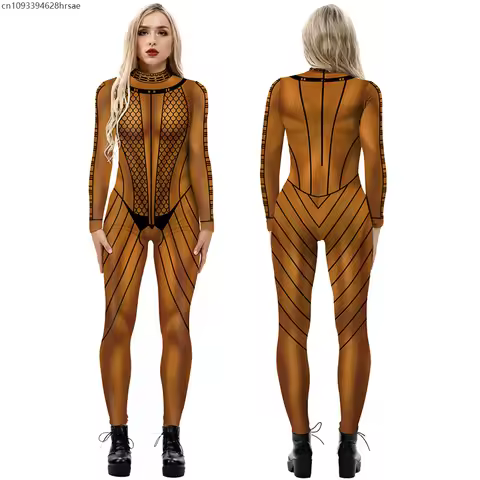 Halloween The Mummy 2 Cosplay Jumpsuit Costumes Female Women Anck Su Namun Superhero Bodysuit Party