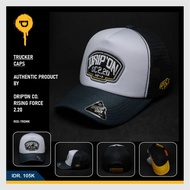 MERAH Drip On Men's Mesh Hat Red Cream Black DO88