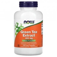 NOW Foods - Green Tea綠茶素400 毫克，250 粒膠囊（參考日期：02/2025）