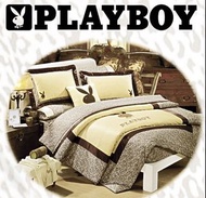 Playboy加大床包四件組豹紋床包組