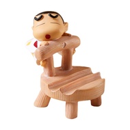 CEMOMEF Resin Doll Crayon Shin-Chan Phone Holder Chair Shape Support Shin-chan Mobile Phone Stand Sh