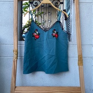 2hand blue shirt with 2 straps, 51cm long, code 271
