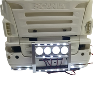 CNC LED Front Bumper Light Lamp for Tamiya 1/14 RC Truck Scania 620 56323 730 RC Cars DIY Upgrade Ac