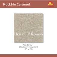 Keramik Garasi Krem 30x30/Roman Keramik Roman G330601 Rocktile Caramel/Keramik Teras