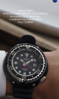 🔵狀態佳SEIKO精工55周年紀念限量版吞拿✅- SLA041 (SBDX035)🔥
二手中古 SEIKO 精工 Prospex 55th Anniversary Limited Edition 10