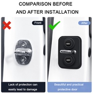 1/4Pcs Audi Silicone Car Door Lock Protection Cover Door Lock Shock Absorber Silent Accessories for 