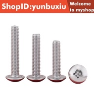 M2m2.5 M3M4M5M6M8 304 Stainless Steel Phillips Large Flat Head Screw Mushroom Head Screw Bolt Hardware Tools YZUO