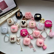 Baseus E16 Premium Bowie Encok Cute Transparent TWS Earphone Case Protective Cover Silicone