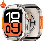 Anti-fall Metal Alloy Frame Protector Case Cover for Apple Watch Series 11 10 46mm iWatch Series 10 