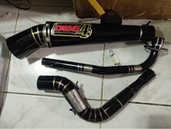 BLACK EDITION DAENG SAI 4 OPEN PIPE wave 125 rs125 wave 100 xRM 110