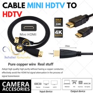 1.5m Mini HDMI Cable for Canon EOS-R RP 5D 1100D 1300D 650D 750D 4000D M2 M3 SX240 HS Camera [Safe f