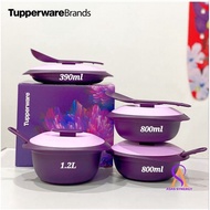 Royal Petit Blossom Purple Serveware Set Bekas Lauk Bekas Hidang Makanan Tupperware
