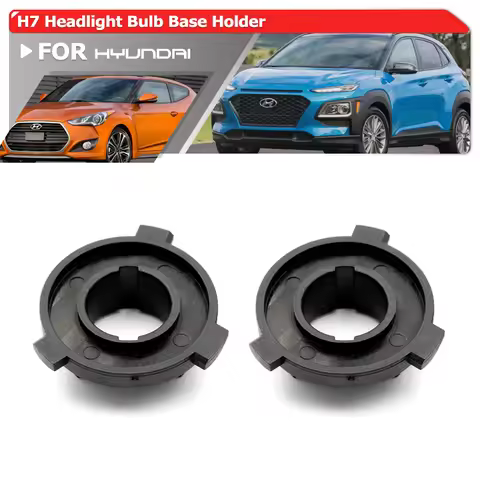 Upgraded 2-in-1 H7 LED Headlight Bulb Base Holders Retainer Adapters For Hyundai I30/ I30 N I40 Velo