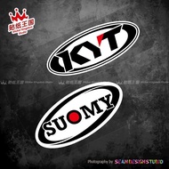 Suomy KYT Helmet Sticker Modified Motorcycle Unique Scratch Decal Electric Motorcycle Waterproof Reflective Car Sticker 01