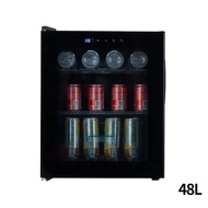 Refrigerated Display Fridge Small Transparent Glass Door Air-Cooled Two-Person Side-Opening Single D