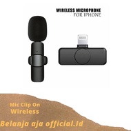 HP Lavalier wireless microphone clip-on portable youtuber vloghp - 1 MIC iphone