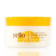 (ORIGINAL|FREEGIFT)YELLO Oatmeal Turmeric Mask Scrub (OTMS),Oatellia Oatmino Cleanser,Snowmeric Seru