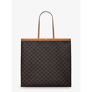 Celine Triomphe fabric Shopper bag - Miel