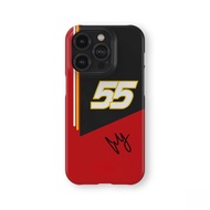 CARLOS SAINZ F1 Phone Case for iPhone15ProMax 14Pro 13 12 XSMAX 13mini 2in1 Samsung S24 glossy hard 