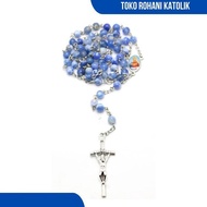 CATHOLIC ROSARY ( ONYX STONE) CATHOLIC ROSARY NECKLACE/ NATURAL STONE NECKLACE ROSARY/ CONTRACT/