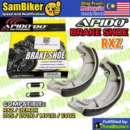 YAMAHA RXZ DEMAK MV110 DV110 DVS 110 EVOZ EVO ZR APIDO Brake Shoe Brek Lining With Spring Kulit Shoe