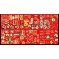 Set of 18 decorative hanging tags, set of 18 bonsai pages, corner decoration CNY