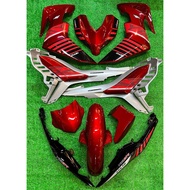 Cover Set Y16ZR V1 Merah Purba Merah First Model Merah/Silver