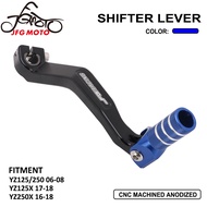JFG Motoรถจักรยานยนต์CNC Shifterรถเข็นเด็กพับได้คันเกียร์สำหรับYZ125 YZ250 2006 2007 2008 -2018 YZ12
