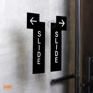 Door Sign Acrylic Slide Sliding Door Marker - INPI House