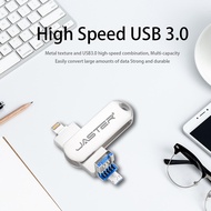 JASTER ไดรฟ์ปากกา Lightning Otg Usb Flash Drive 3.0 สำหรับ Iphone ipad Android 16gb 32gb 64gb 128gb 256gb Pendrive 3 in1