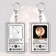 Spotify Alex Warren Carry You Home Ordinary transparent mica keychain printed with song scan code, g