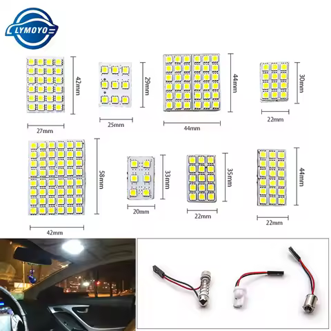 1set LED Panel T10 W5W C5W C10W Festoon Dome light Led Interior lights Reading light Indoor lights C