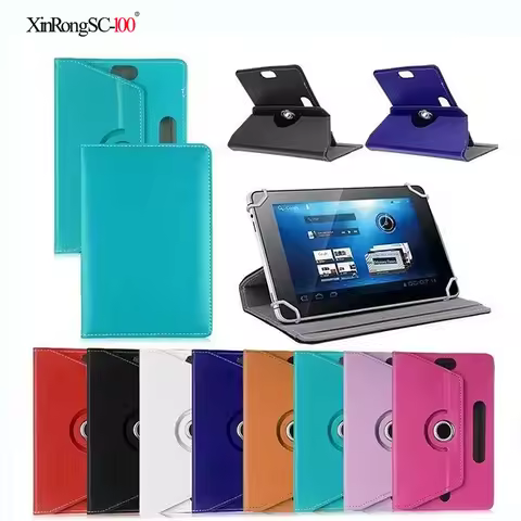 10.1 Inch 360 Degree Rotating Cover for BQ Aquaris M10/E10/esla 2 W10 Tablet PU Leather Protective C