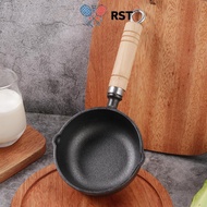 RunSabailTWO 12CM Cast Iron Egg Frying Pan With Pour Spout Nonstick Milk Pan Butter Melting Pot Gas 