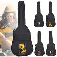 Acoustic Guitar Bag Guitar Case 31-41 Inch Classic Acoustic Guitar Backpack Flower Color Series