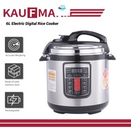 Ronghe Home Appliances 【Sales 】 DESSINI 15 Button Pressure Cooker Rice Cooker Periuk Tekanan 6 Litre &amp; 8L Metalic Red