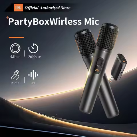 JBL PartyBox Authentic Authorization Portable Handheld Wireless Mic Adaptive Noise Reduction for Hol
